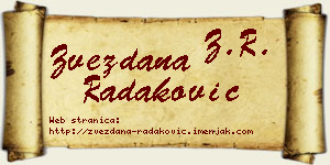 Zvezdana Radaković vizit kartica